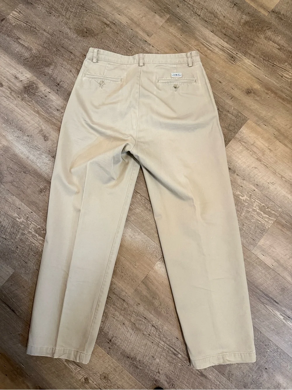 Polo by Ralph Lauren Pleated Chinos in Light Khaki